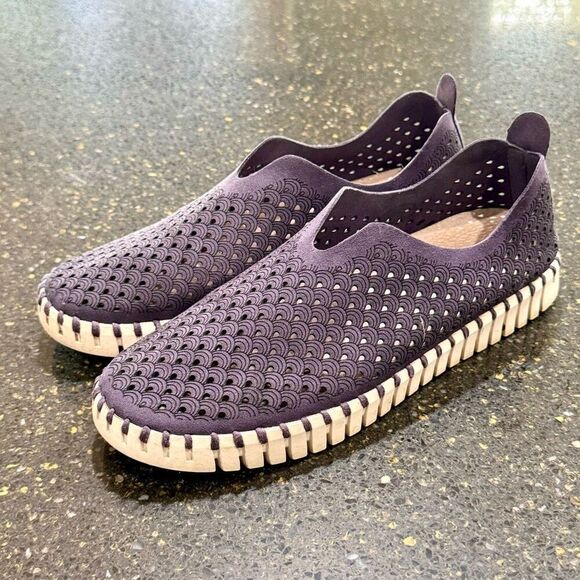 Ilse Jacobsen Tulip Slip on loafers. Navy Blue. Size 39. - Picture 2 of 10